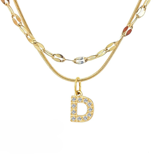 DIAMOND LETTER NECKLACE