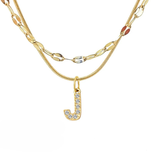 DIAMOND LETTER NECKLACE