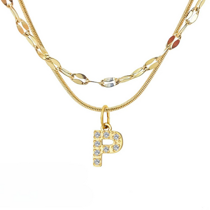 DIAMOND LETTER NECKLACE