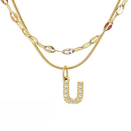 DIAMOND LETTER NECKLACE