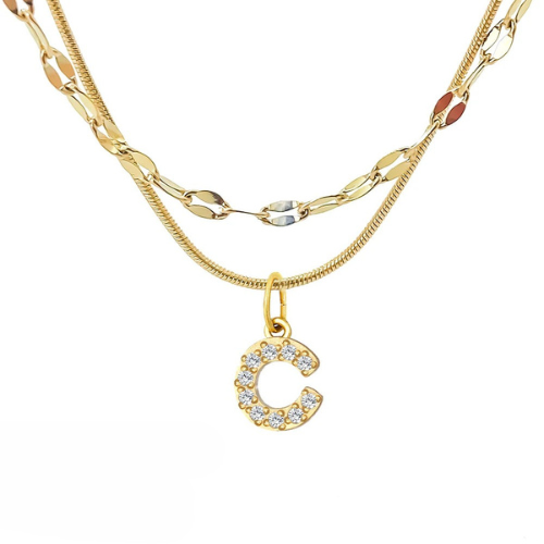 DIAMOND LETTER NECKLACE