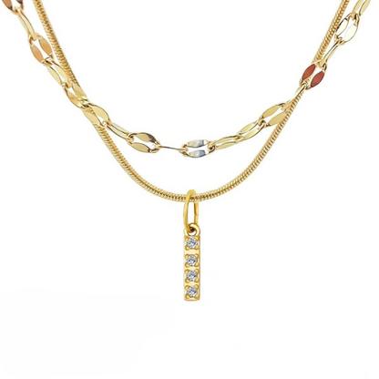 DIAMOND LETTER NECKLACE