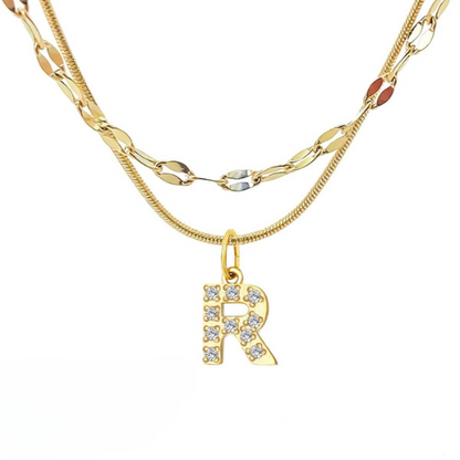 DIAMOND LETTER NECKLACE