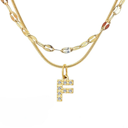 DIAMOND LETTER NECKLACE