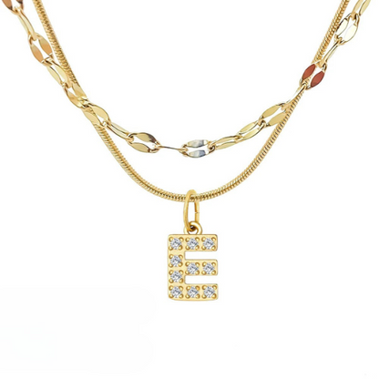 DIAMOND LETTER NECKLACE