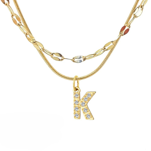 DIAMOND LETTER NECKLACE