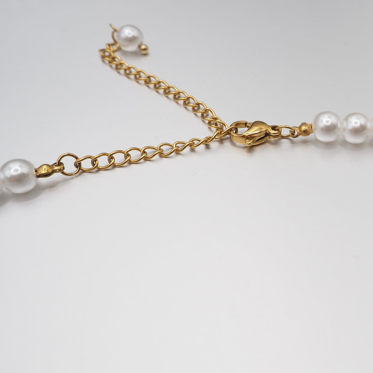 Nahaufnahme Süßwasserperlen Halsschmuck Damen