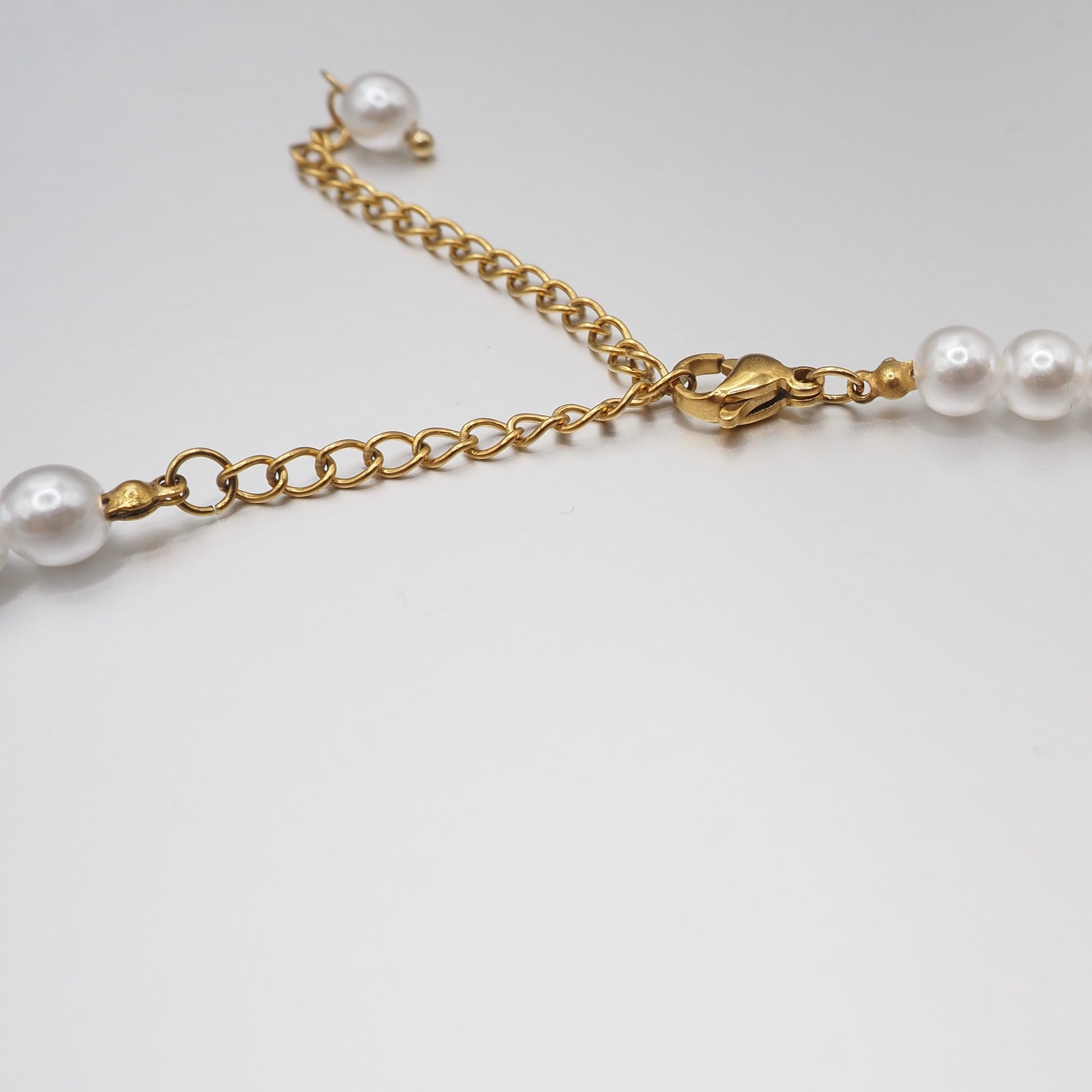 Nahaufnahme Süßwasserperlen Halsschmuck Damen