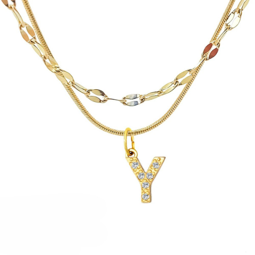 DIAMOND LETTER NECKLACE