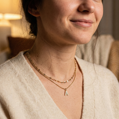 DIAMOND LETTER NECKLACE