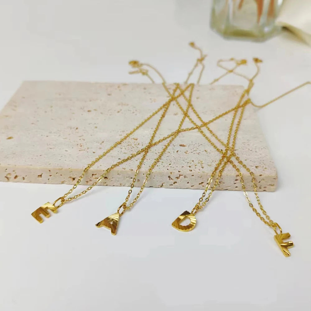 Geschenkidee Personalisiert Letter Necklace