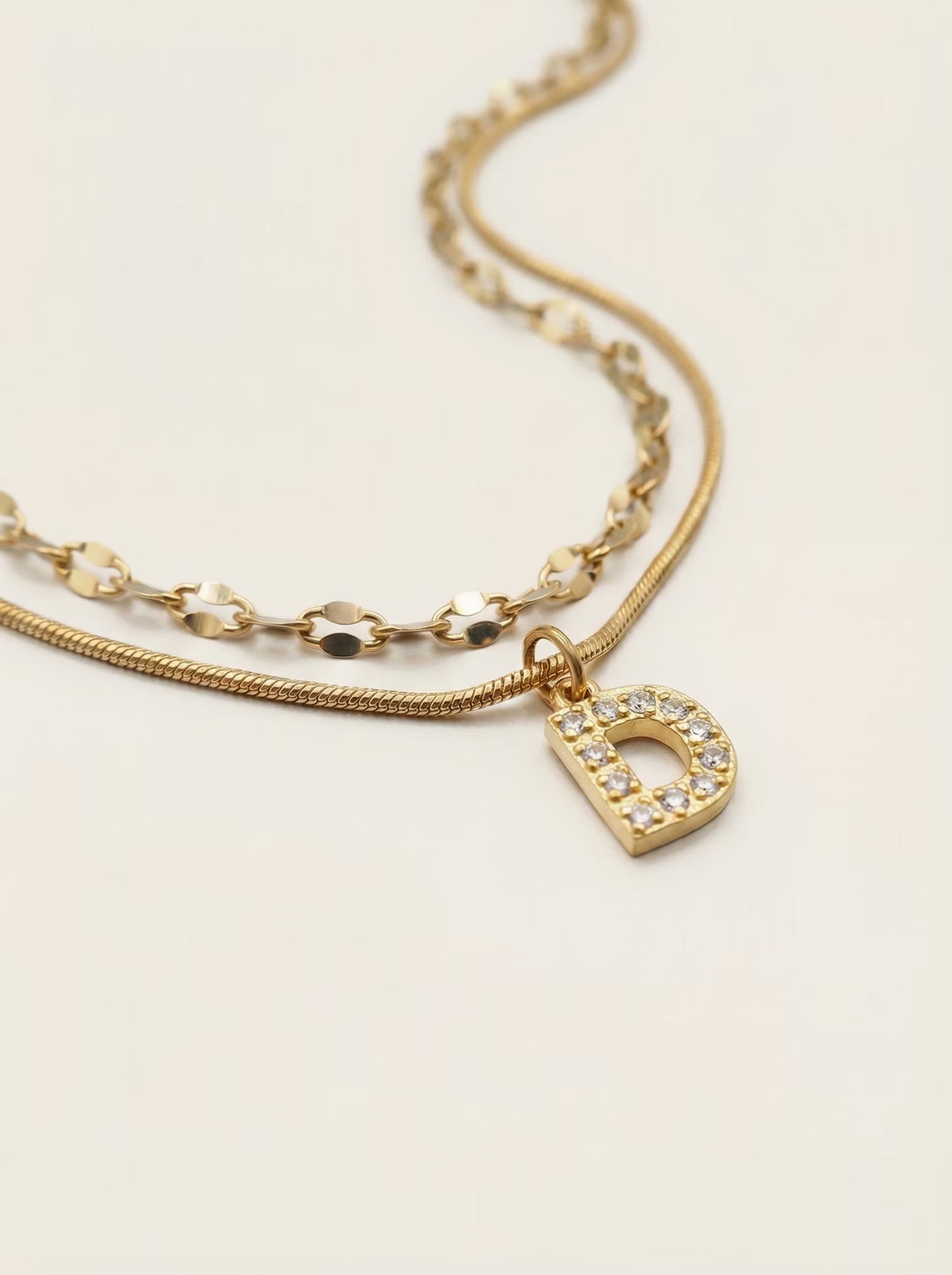 DIAMOND LETTER NECKLACE