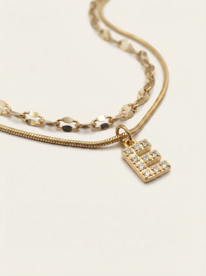 DIAMOND LETTER NECKLACE