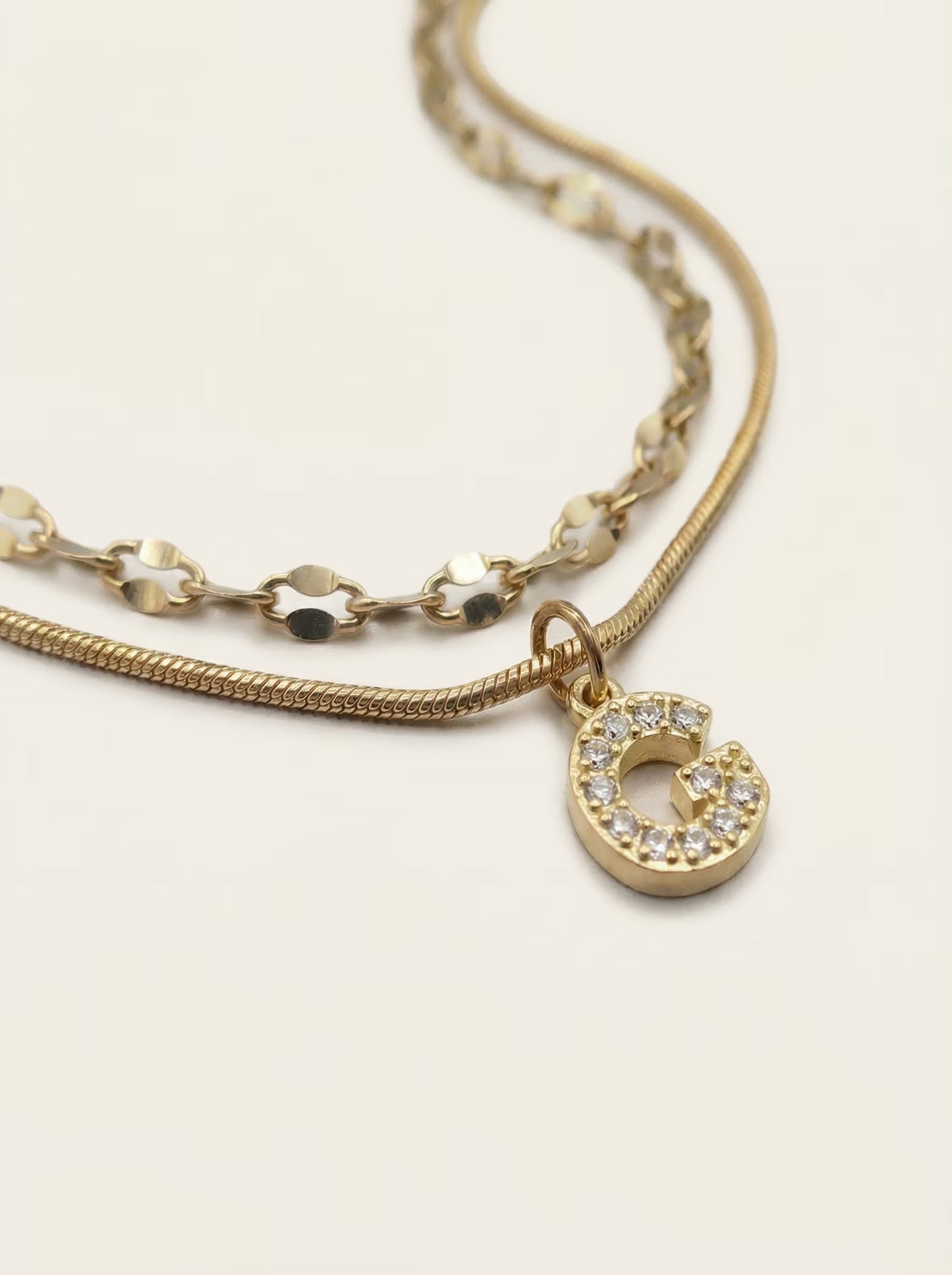 DIAMOND LETTER NECKLACE