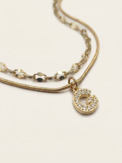 DIAMOND LETTER NECKLACE