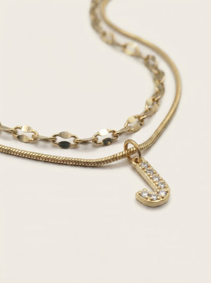 DIAMOND LETTER NECKLACE