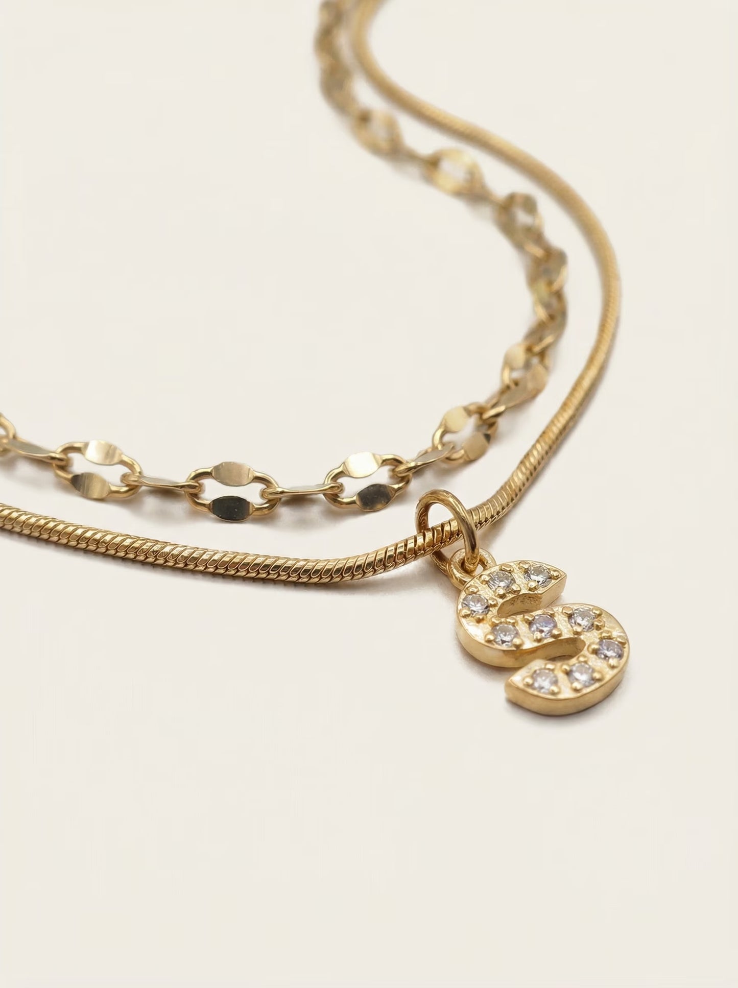 DIAMOND LETTER NECKLACE