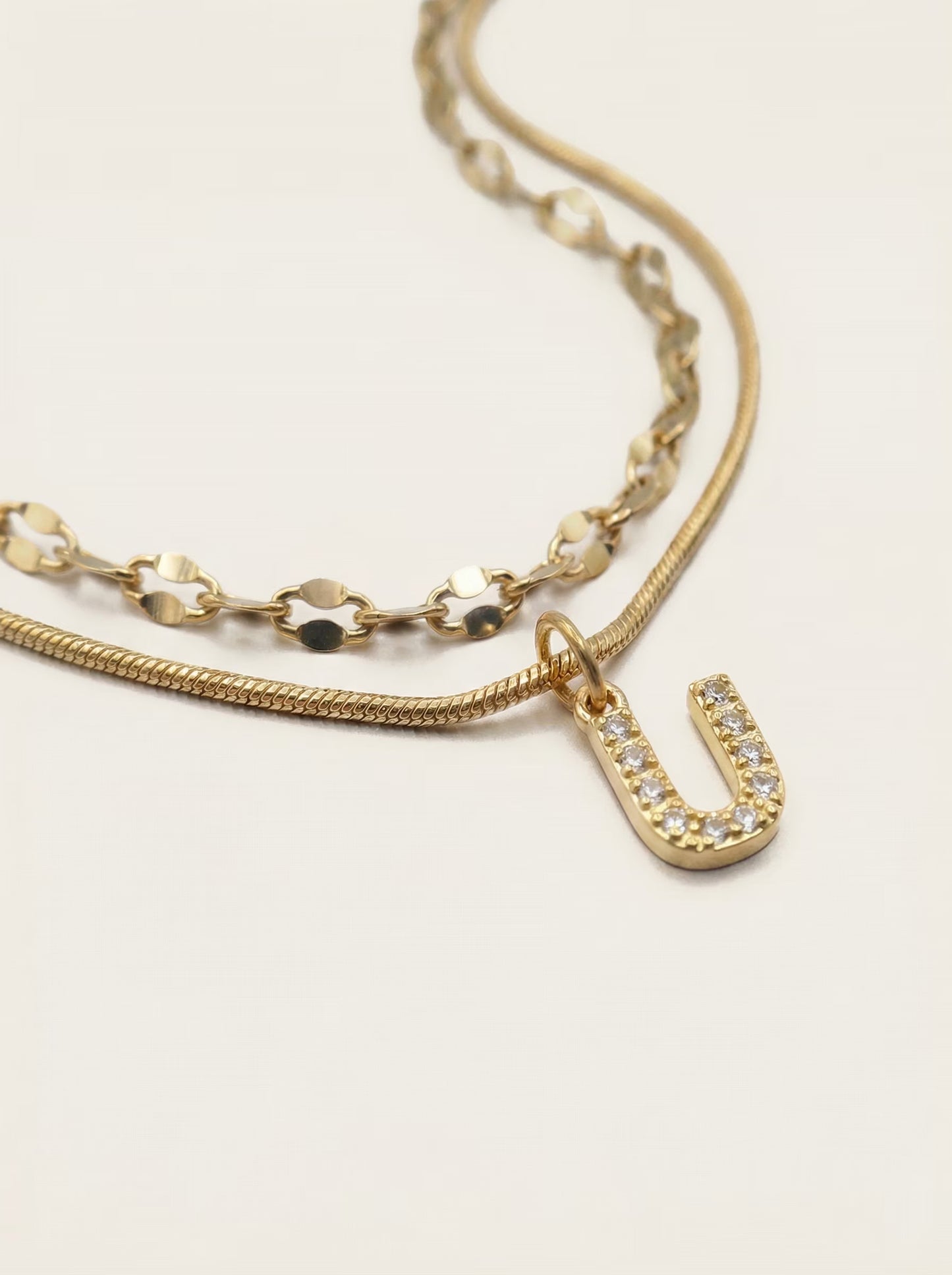 DIAMOND LETTER NECKLACE