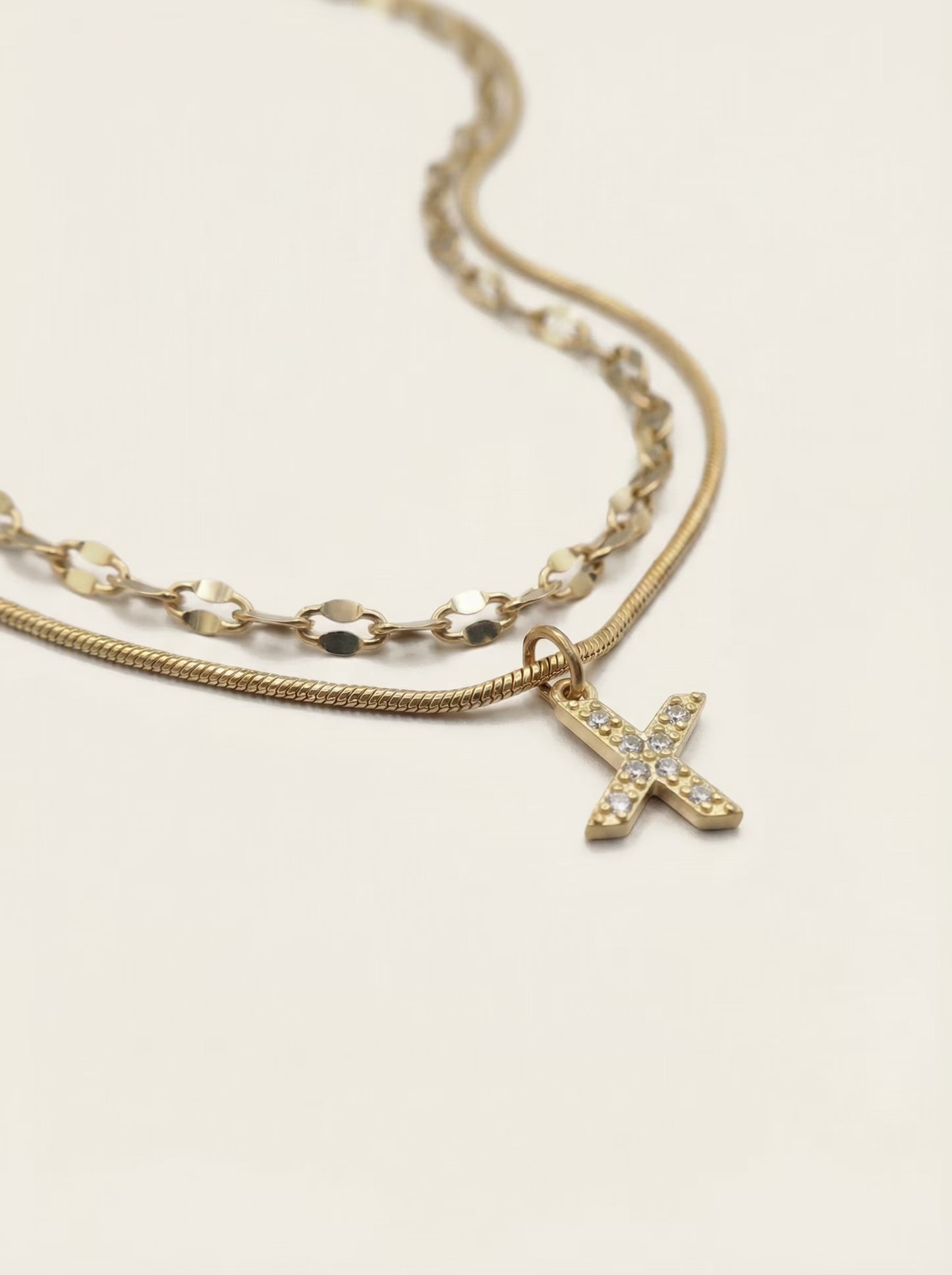 DIAMOND LETTER NECKLACE