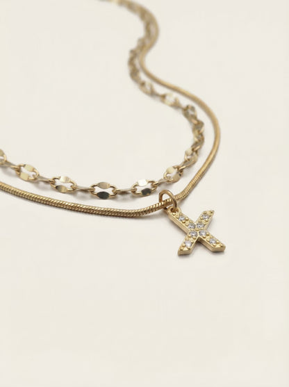 DIAMOND LETTER NECKLACE