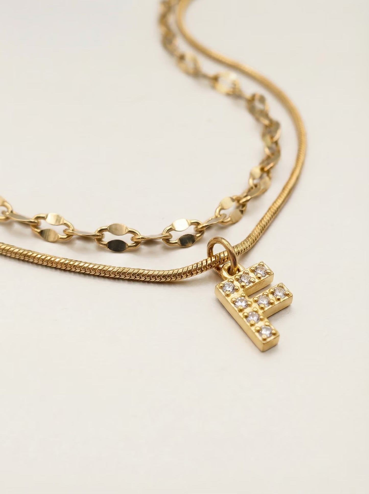 DIAMOND LETTER NECKLACE