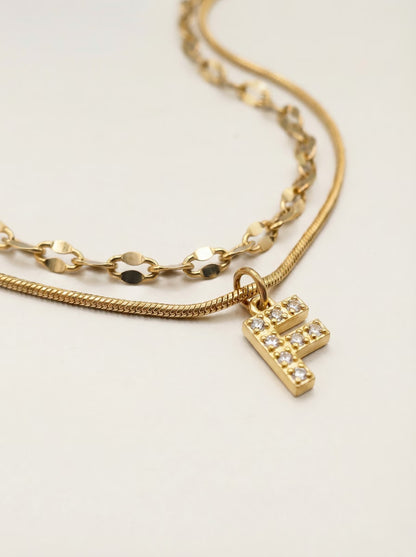 DIAMOND LETTER NECKLACE