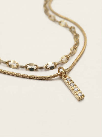 DIAMOND LETTER NECKLACE