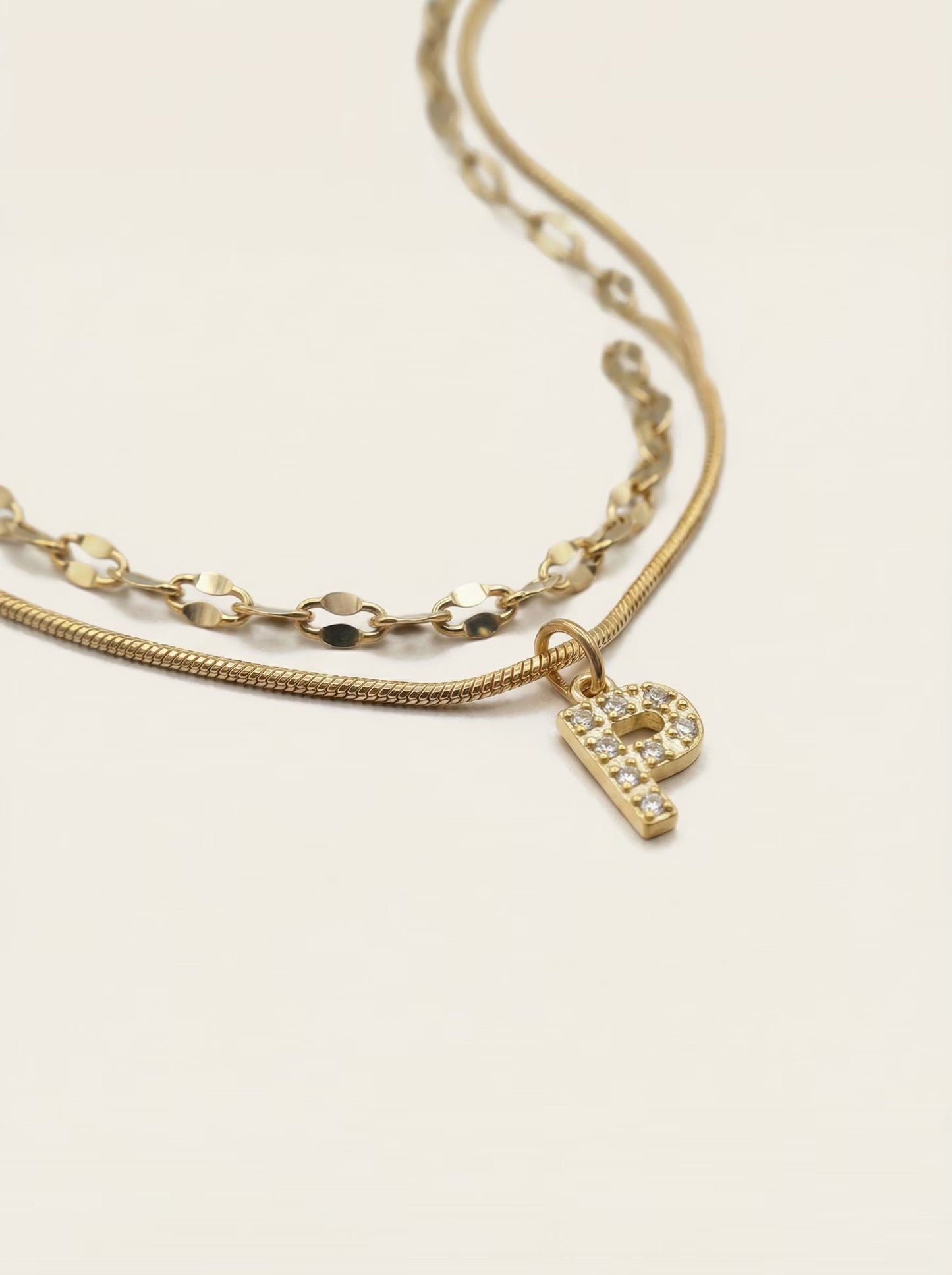DIAMOND LETTER NECKLACE