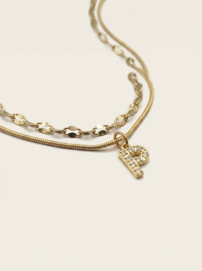 DIAMOND LETTER NECKLACE