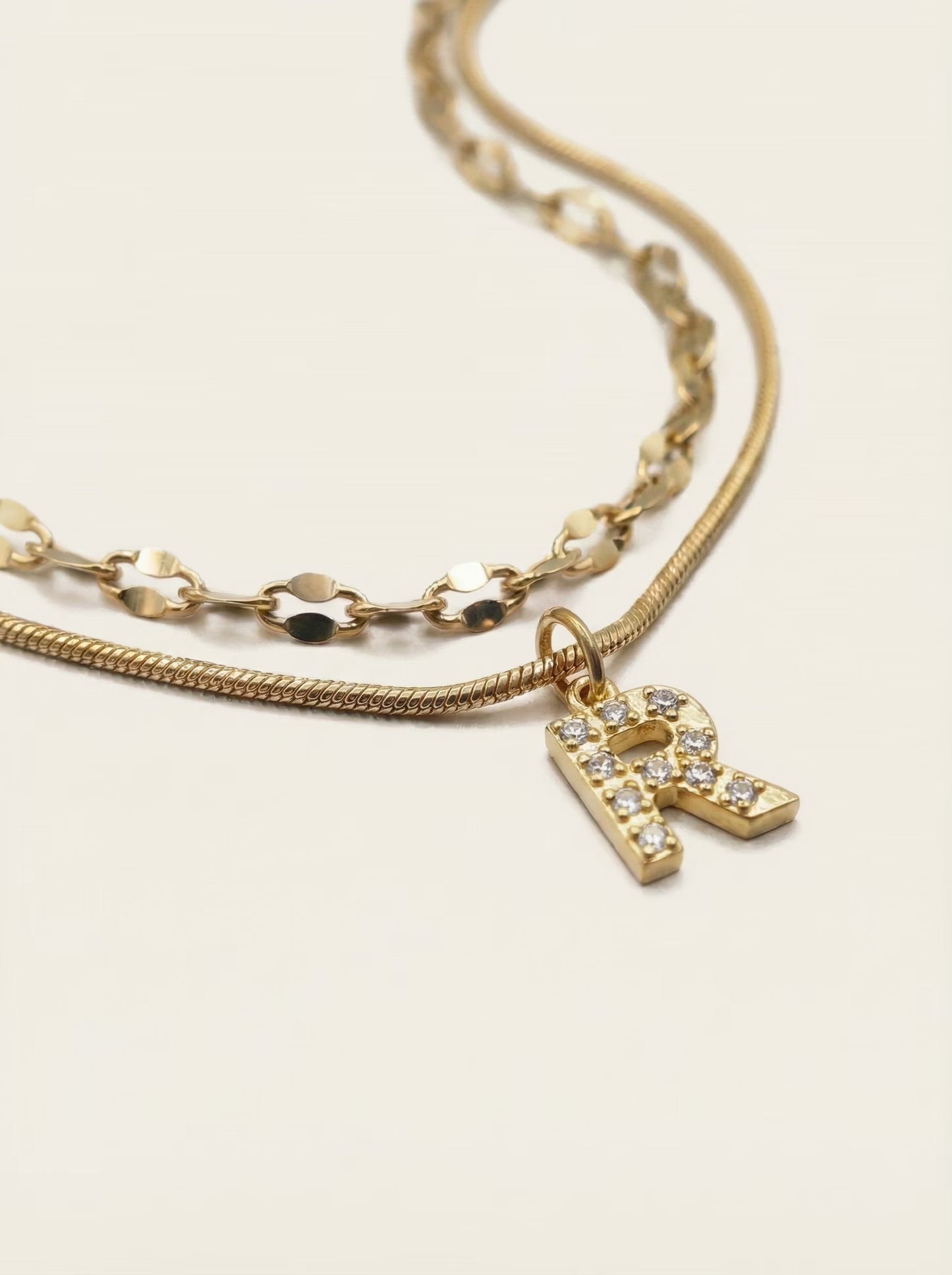DIAMOND LETTER NECKLACE