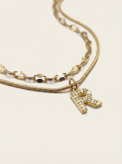 DIAMOND LETTER NECKLACE