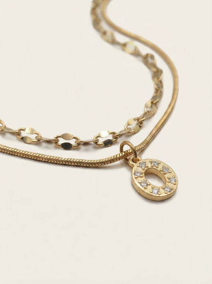 DIAMOND LETTER NECKLACE