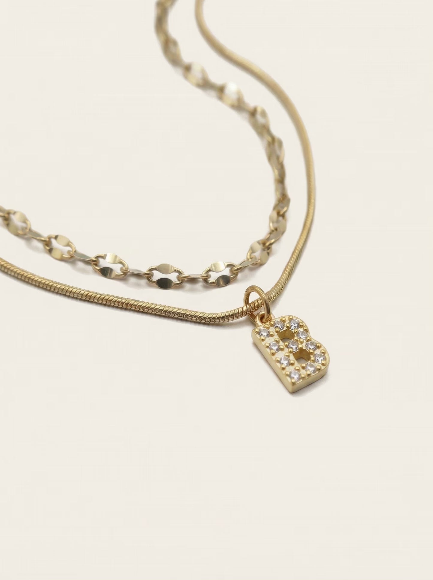 DIAMOND LETTER NECKLACE