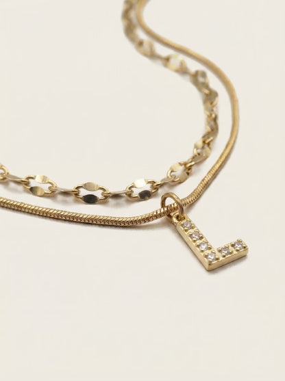 DIAMOND LETTER NECKLACE