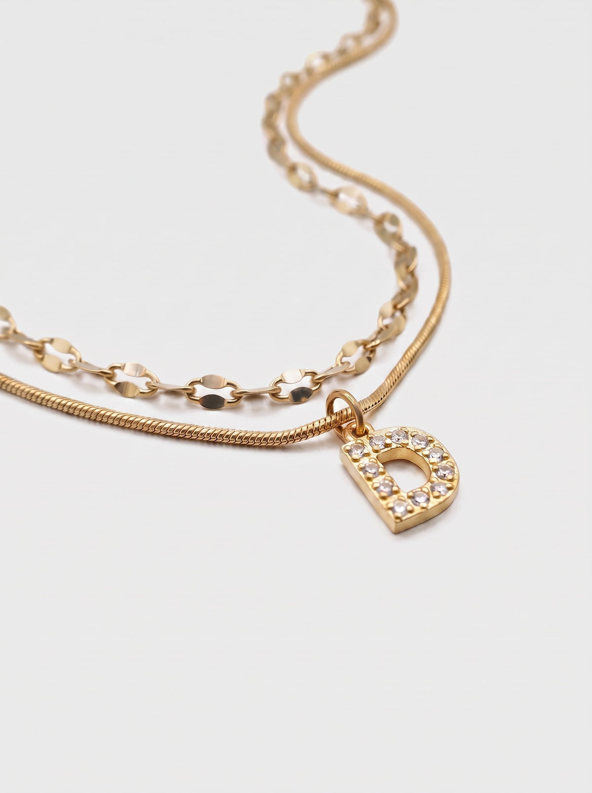 DIAMOND LETTER NECKLACE