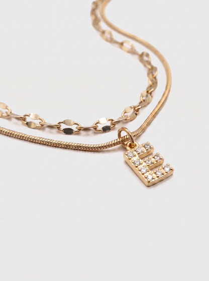 DIAMOND LETTER NECKLACE