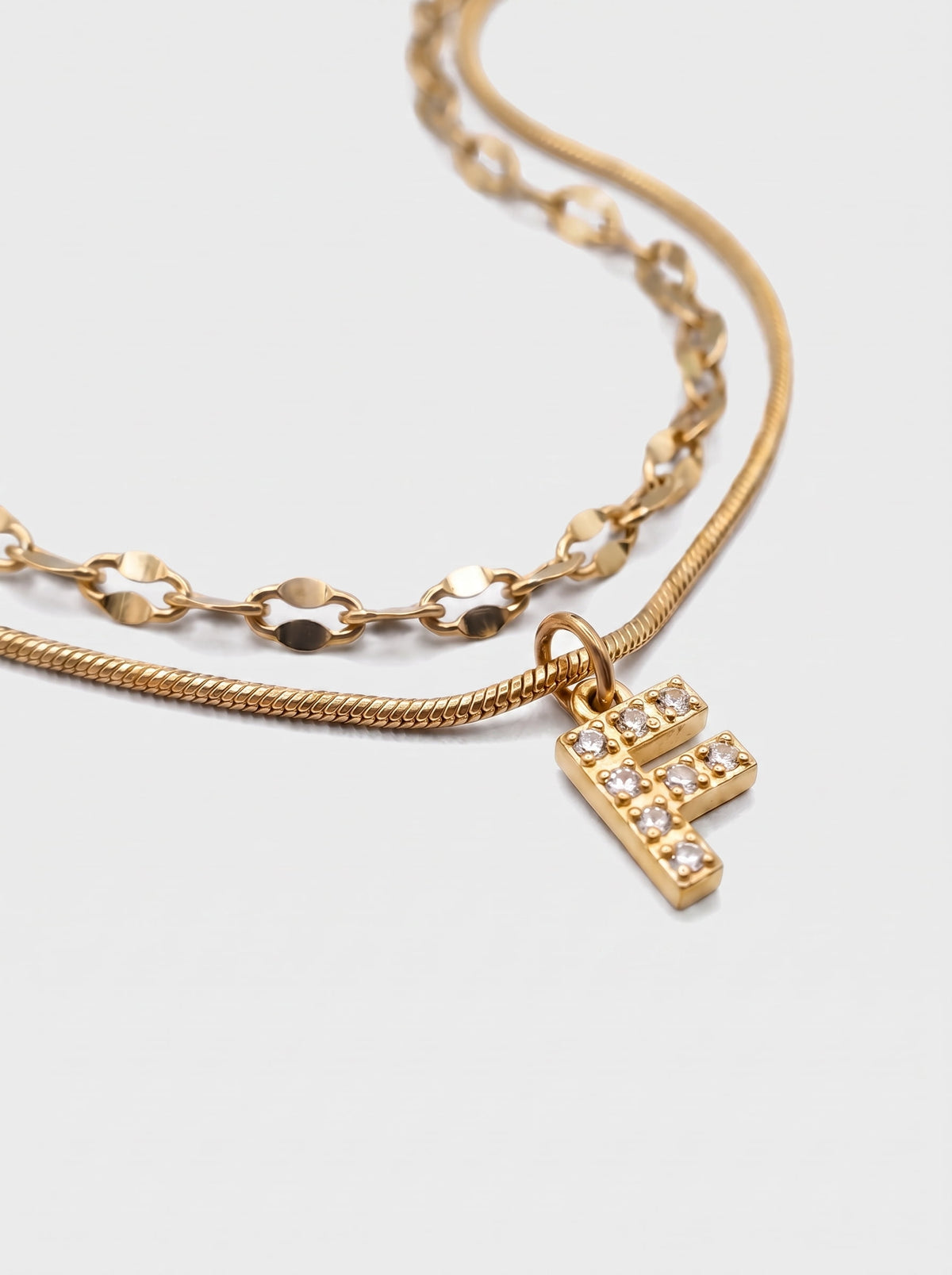 DIAMOND LETTER NECKLACE
