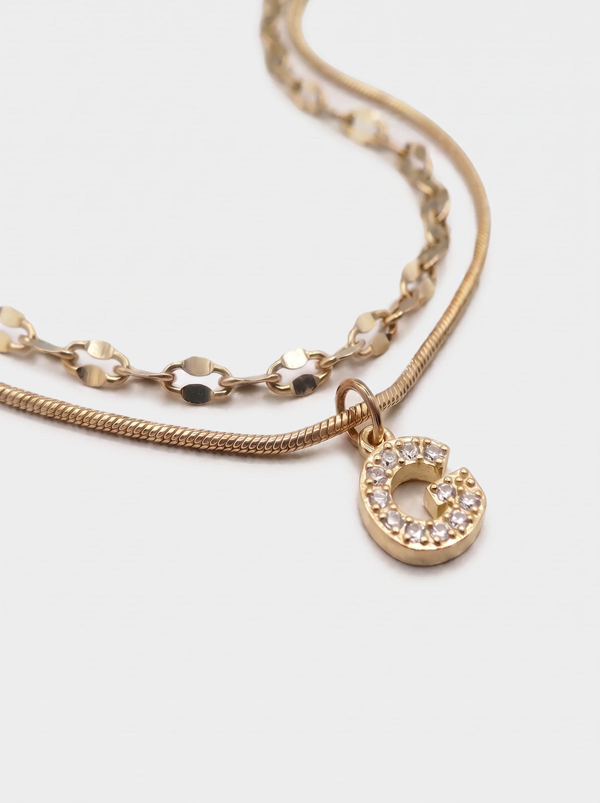 DIAMOND LETTER NECKLACE