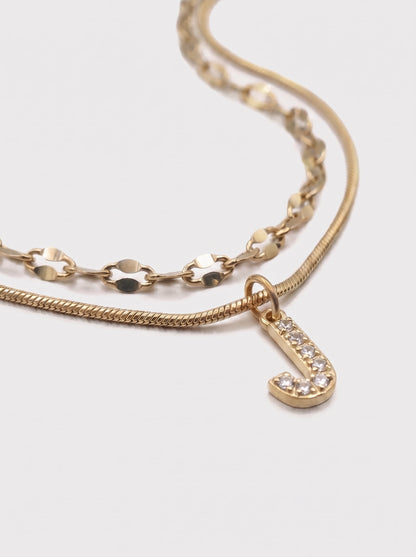 DIAMOND LETTER NECKLACE