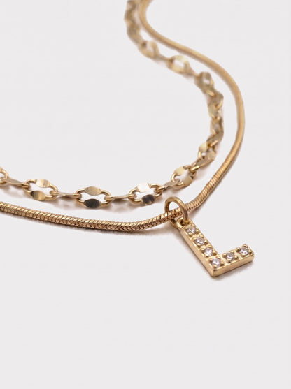 DIAMOND LETTER NECKLACE
