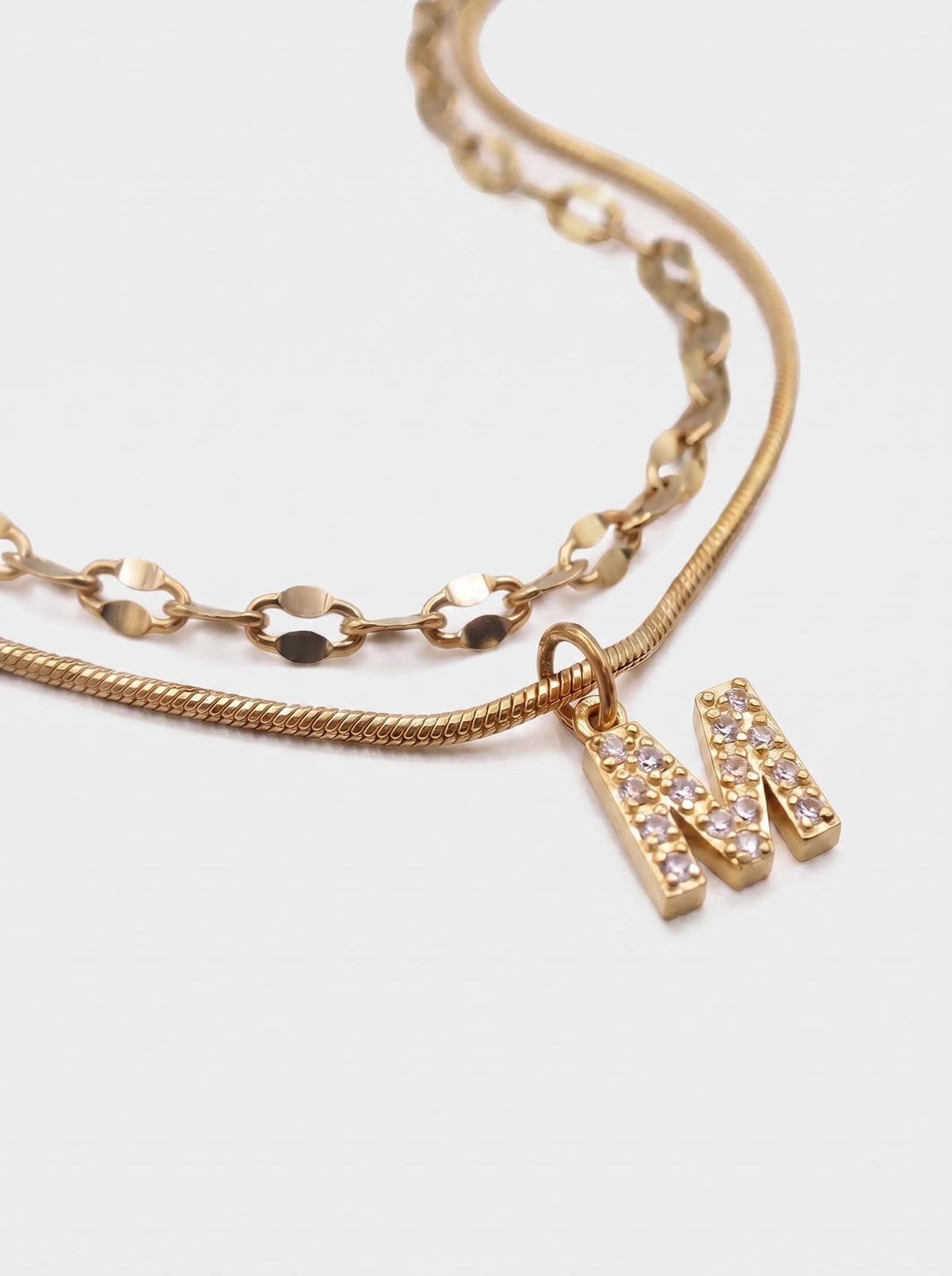 DIAMOND LETTER NECKLACE