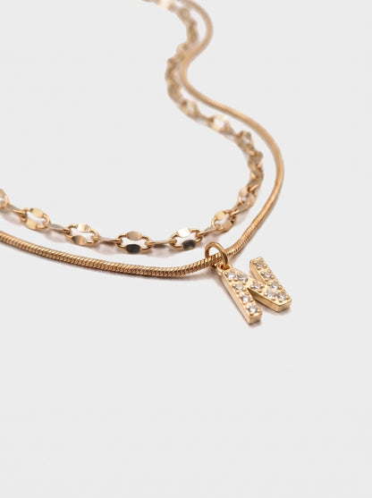 DIAMOND LETTER NECKLACE