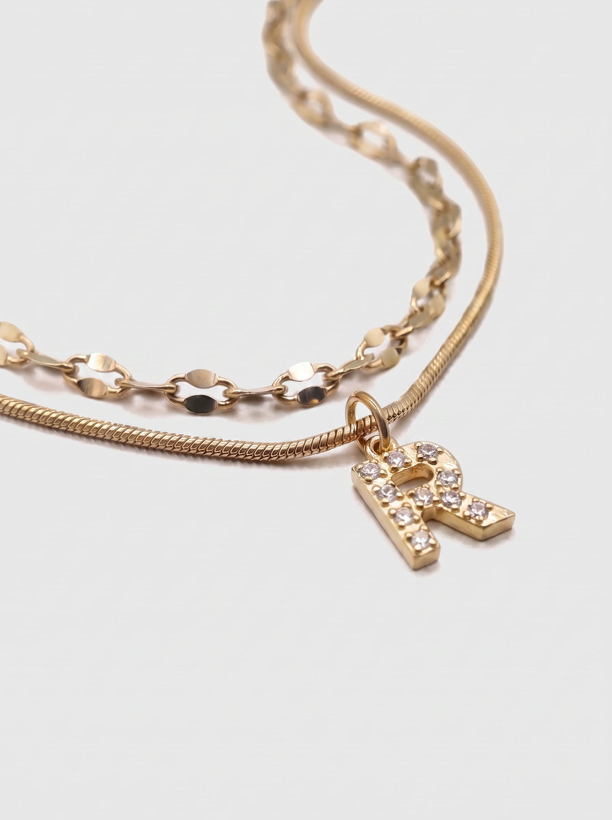 DIAMOND LETTER NECKLACE