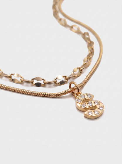 DIAMOND LETTER NECKLACE