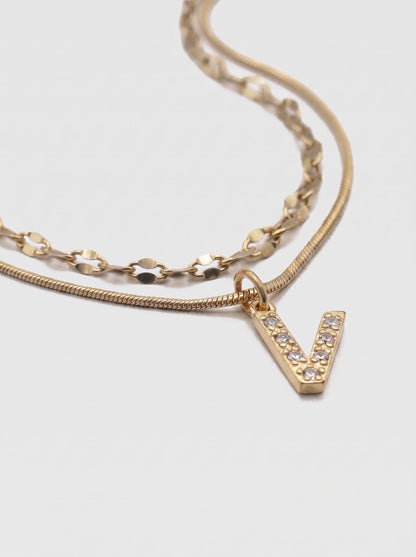 DIAMOND LETTER NECKLACE