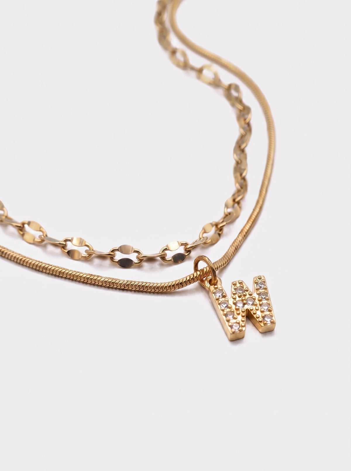 DIAMOND LETTER NECKLACE