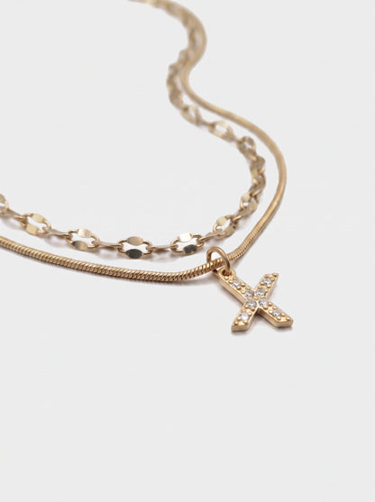 DIAMOND LETTER NECKLACE