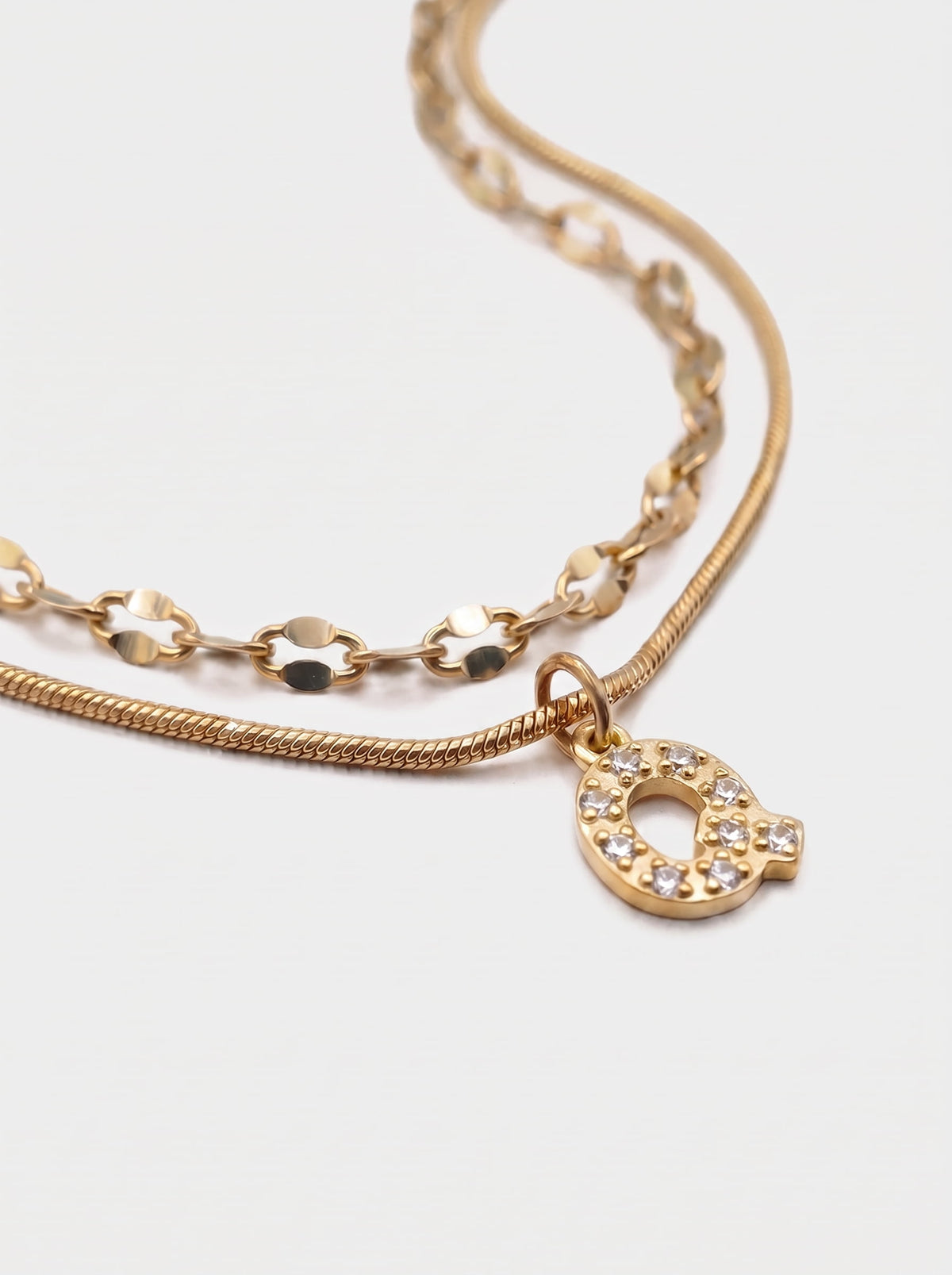 DIAMOND LETTER NECKLACE
